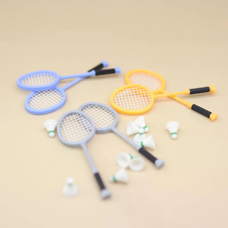 Badminton House - 1/12 кукольный домик, мини-ракетка для бадминтона,