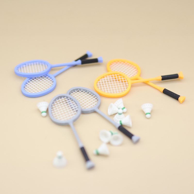 Badminton House - Набор миниатюрных ракеток для бадминтона 1/12