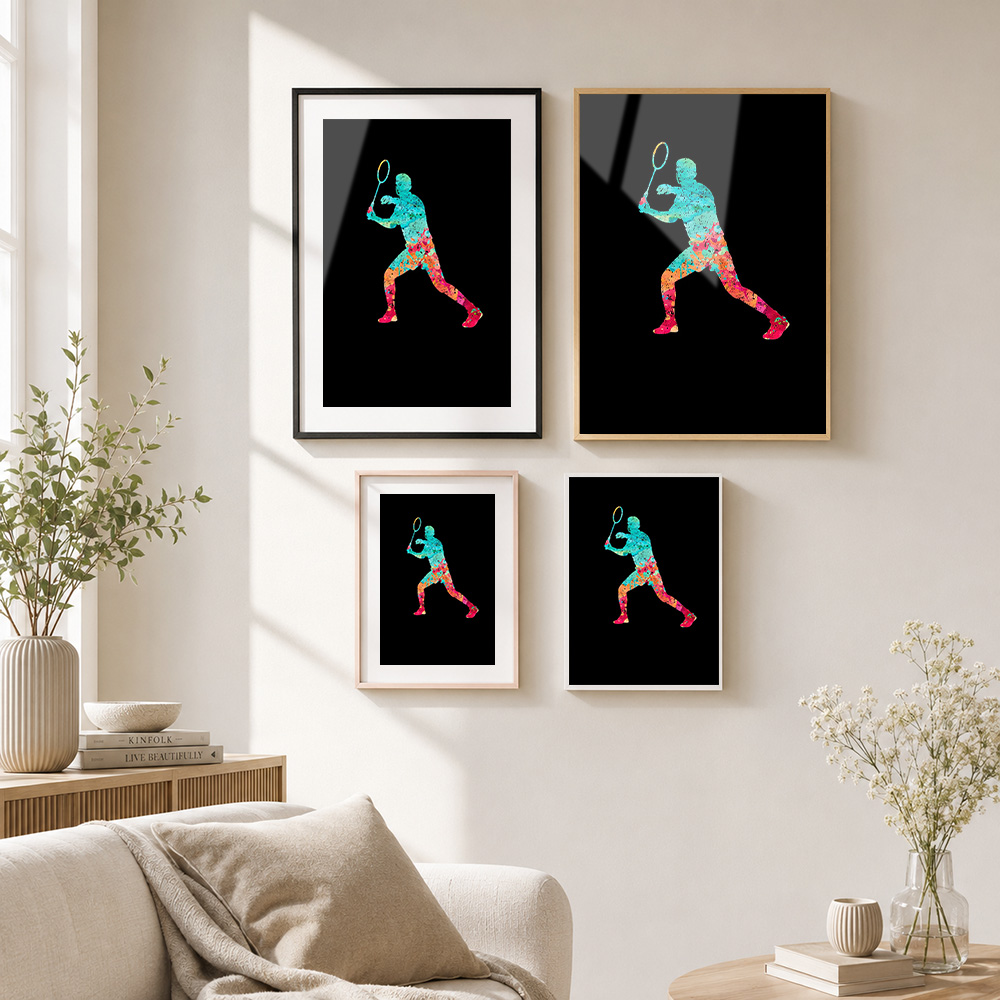 Бадминтонный постер в яркой ра – обзор и цена Badminton Photo